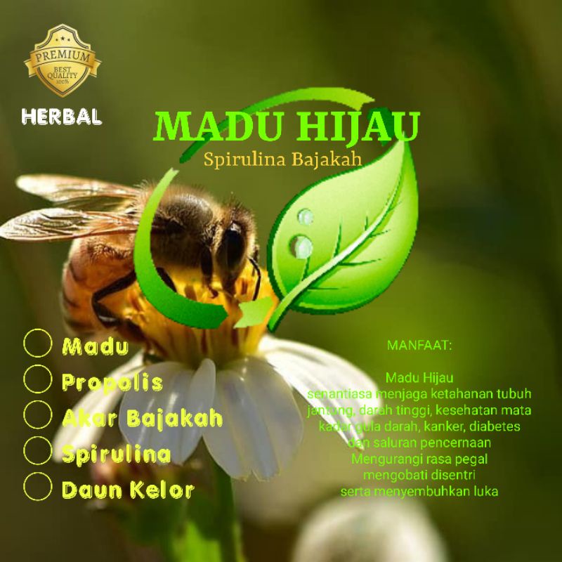 

Madu Hijau_Spirulina Bajakah_500g