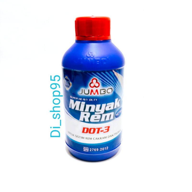 MINYAK REM CAKRAM JUMBO DOT-3 300ML BRAKE FRUIT MOTOR/MOBIL MINYAK REM WARNA MERAH
