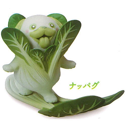 Napa Cabbage Pug Vegetable Fairies 2 Animal Attraction Gacha Figure
