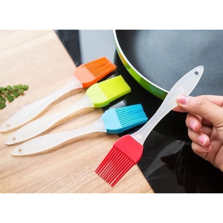 Kuas Silikon Kuas dapur Kue Kuas Masak Silicone Brush Roti BBQ Cake Minyak Mentega Anti Rontok Panas PR017