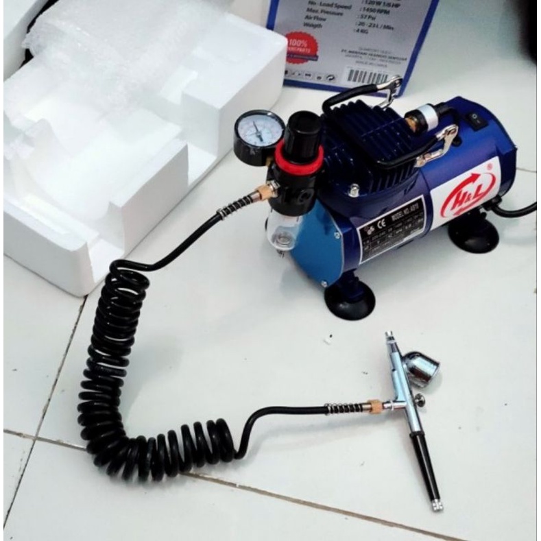 Kompresor Mini Compressor Complete Set With Air Brush H&amp;L