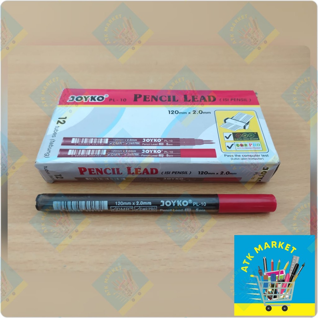 

Isi / Refill Pensil Mekanik Joyko 2.0mm (Mata Pensil Kayu)