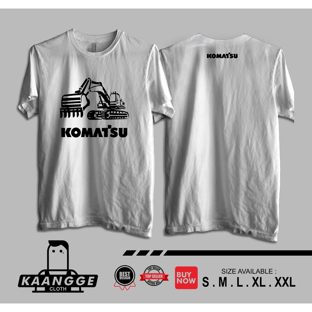 Kaos Excavator Alat Berat Komatsu Baju Distro