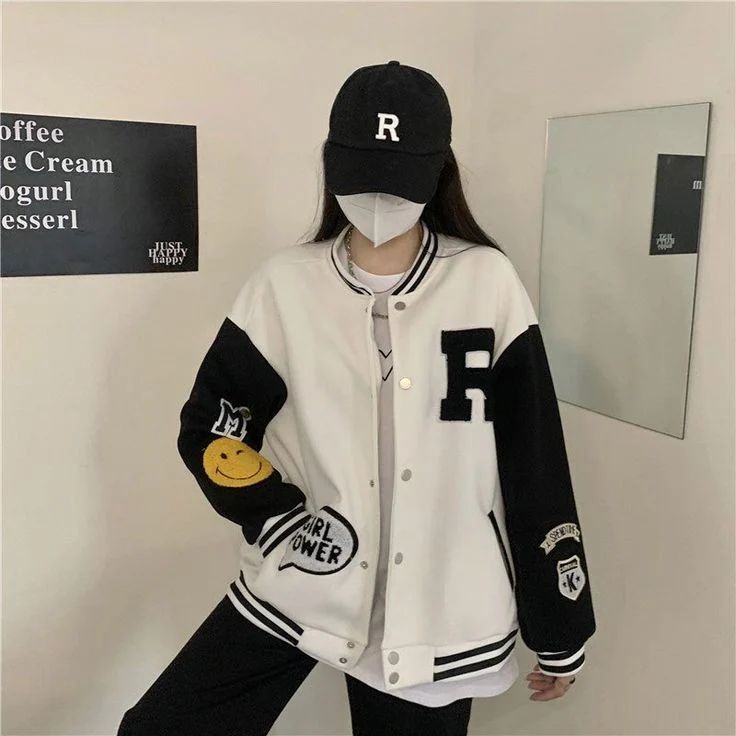 Jaket Baseball Base Ball R Wanita