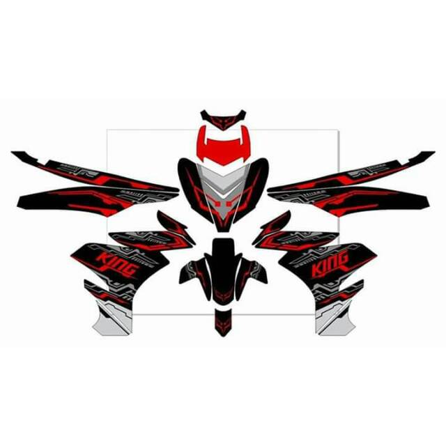 Decal sticker MX KING 150 material  hologram