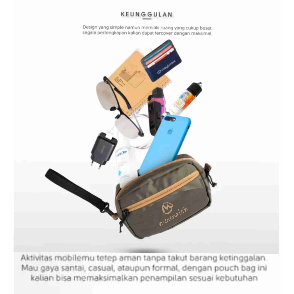 handbag pria Clutch Hand bag Pouch | Tas Tangan handsbag Depan