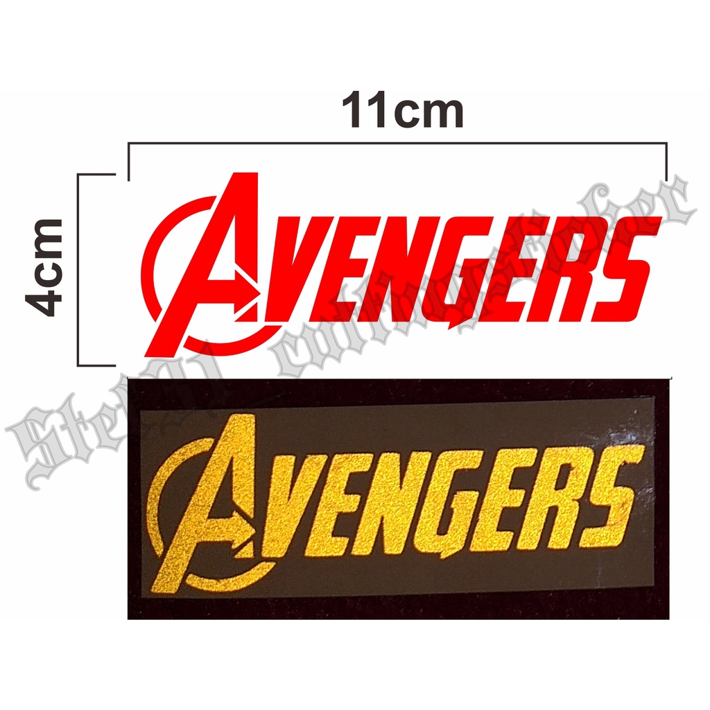 

Stiker cutting logo Avengers