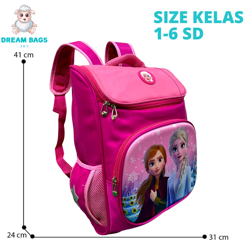 Dream Bags Tas Anak Perempuan Karakter Ukuran SD DB-1002 Tas Anak Sekolah - Ransel Anak