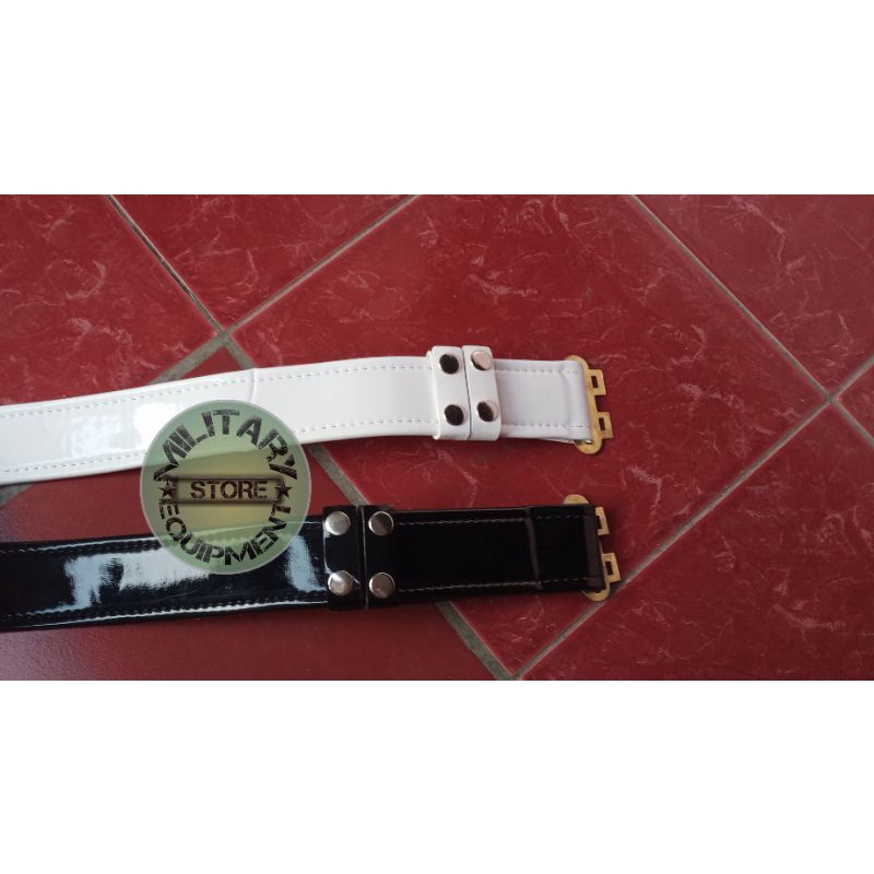 KOPEL KILAP HITAM PUTIH POLOS - KOPEL SATPAM SECURITY POLISI DISHUB SATPOL PP