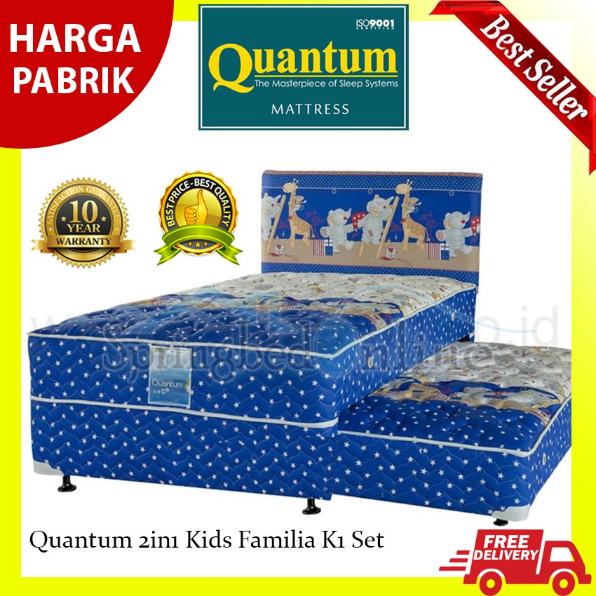 Quantum 2in1 Kids Familia K1 Set - Springbed (Full Set)