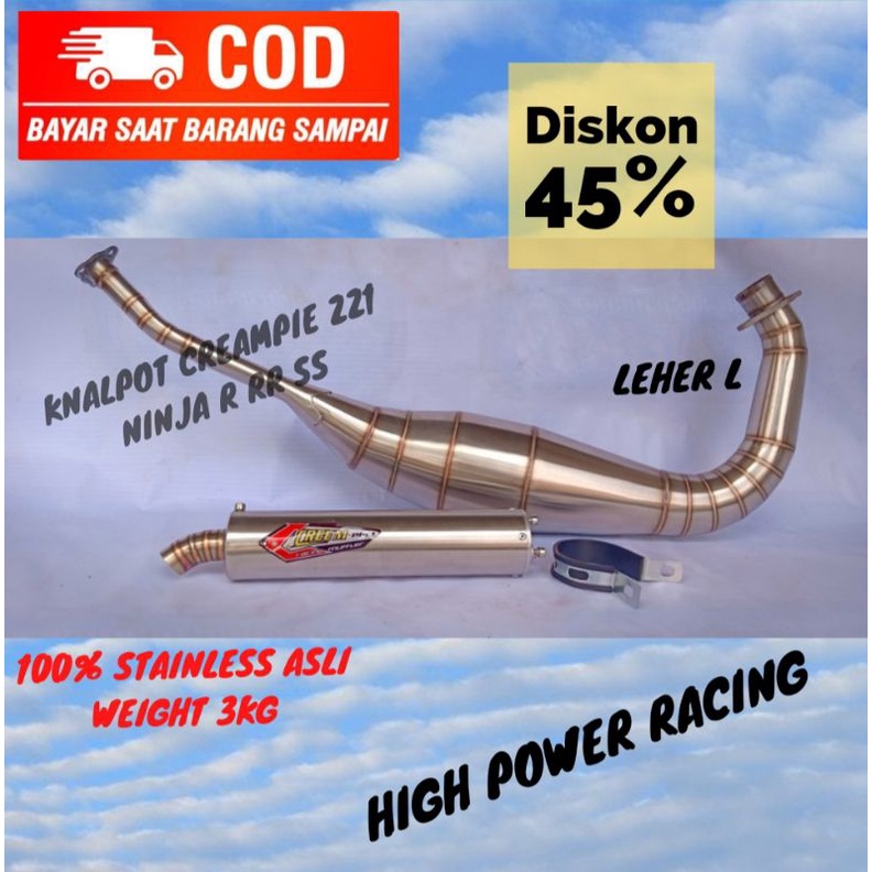 KNALPOT NINJA CREAMPIE - KNALPOT NINJA LEHER L - KNALPOT NINJA RR - KNALPOT NINJA R SS