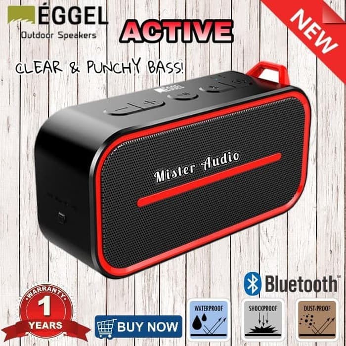 Eggel Active Waterproof Portable Bluetooth Speaker