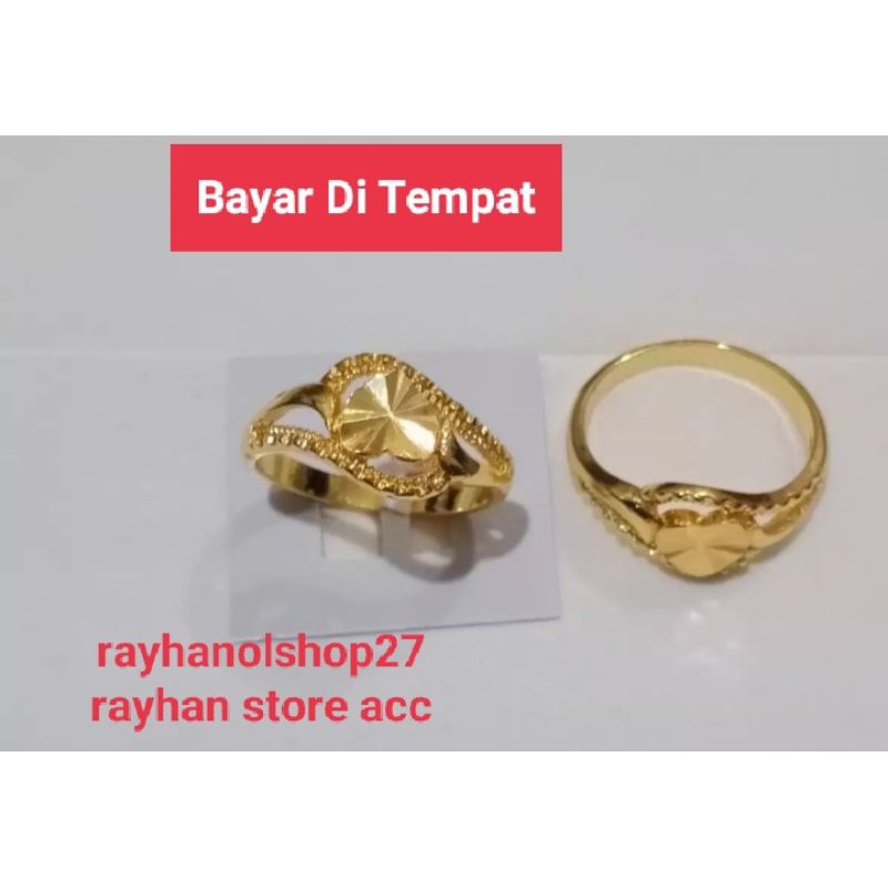 Cincin wanita dewasa Beli satu free satu mewah elegan