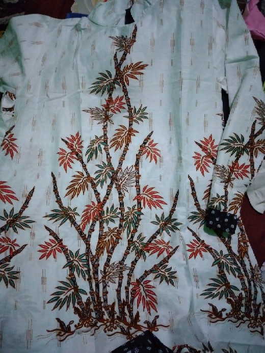 Batik Tunik Shibori Jumputan Terbaru Size S-3l / Hrb026 Yelbor Navbor / Biru Putih / Original..