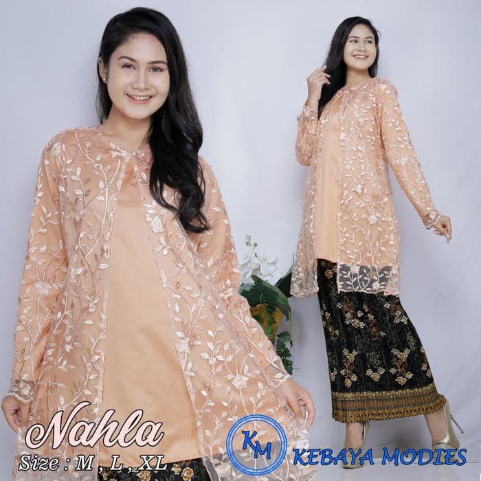 set kebaya tulle nahla ternew