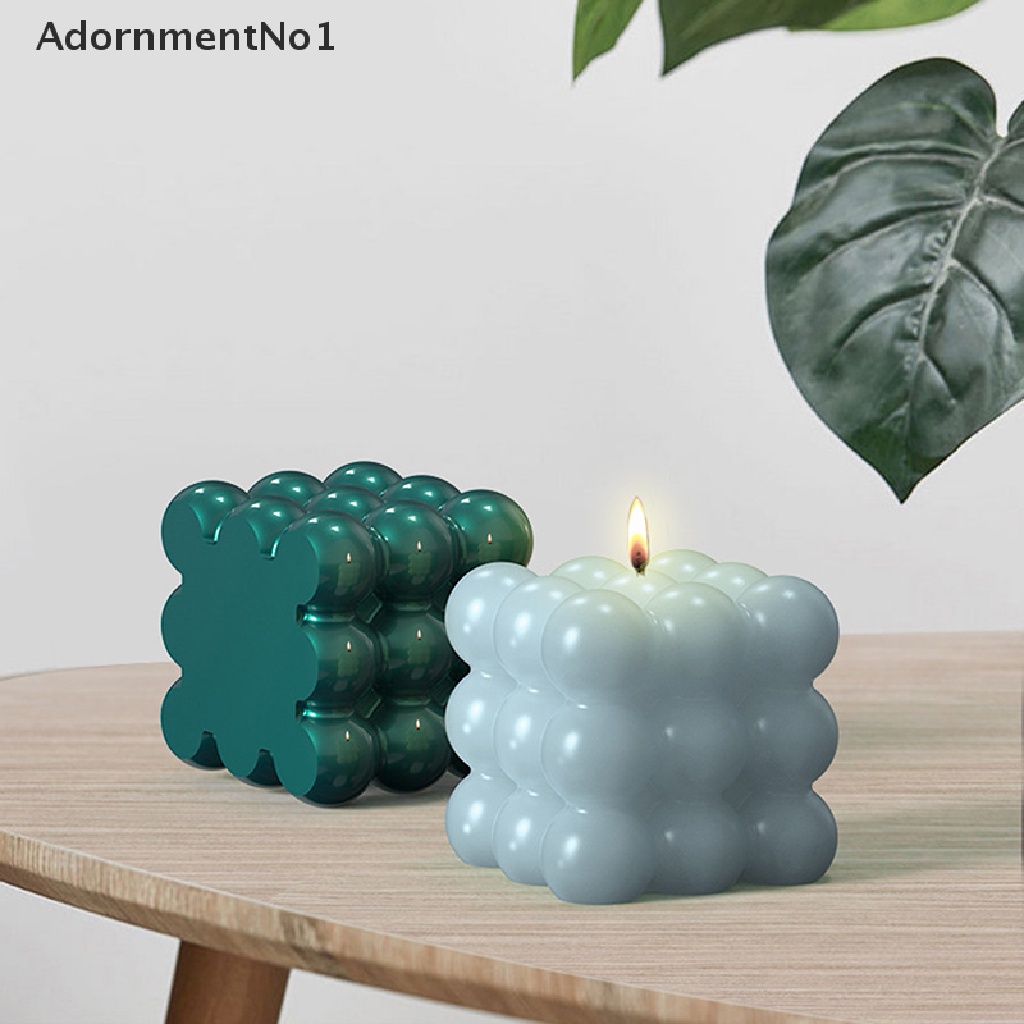 (AdornmentNo1) Cetakan Lilin Bentuk Kubus 3D Bahan Silikon Handmade DIY