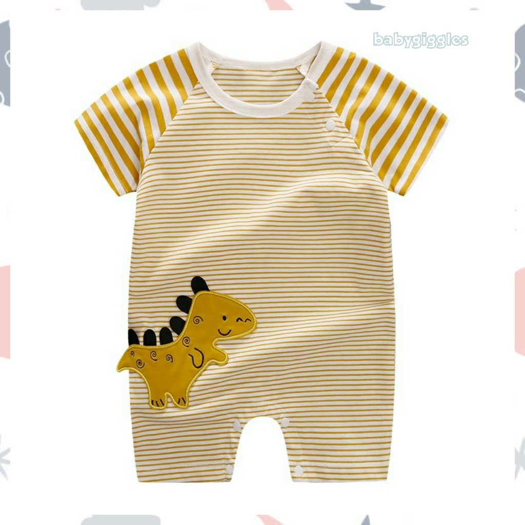Baju Romper / Jumper Anak Bayi Motif Dinosaurus Unisex Perempuan Laki - Laki Import