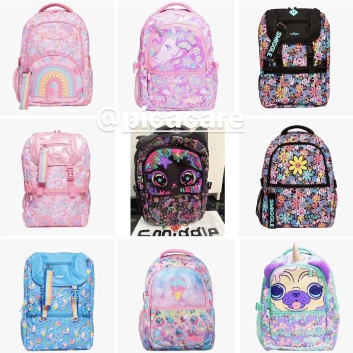 Smiggle Backpack Unicorn Gold Series Tas Anak SD Original Diskon