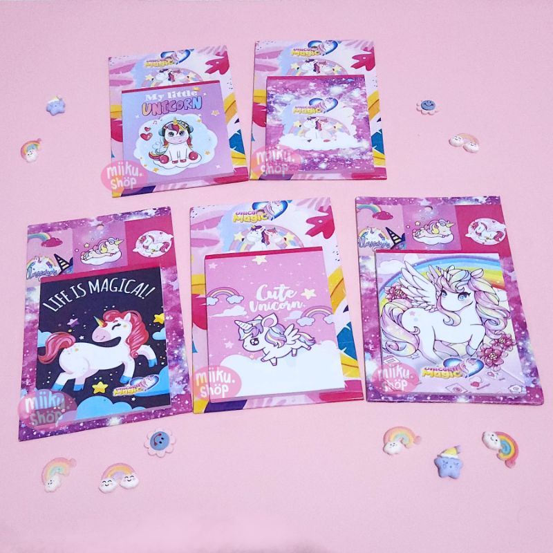 

NOTES UNICORN / MEMO GANTUNG UNICORN
