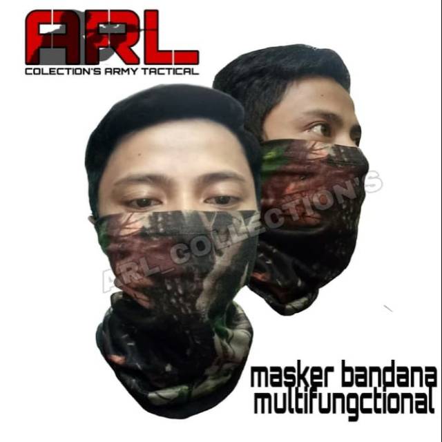 Masker loreng PERBAKIN MULTIFUNGSI/HUNTING/CAMO/bandana syal army motor/tactical airsoft outdoor