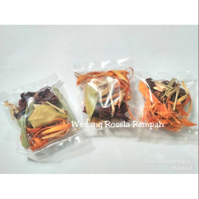 

Tanpa Gula Batu - Wedang Rosela Merah Rempah 1 Pack Isi 10 ( Wedang Uwuh Bunga Rosella )