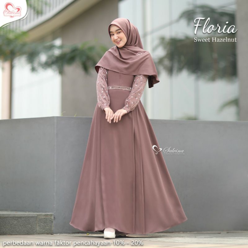 Jual Gamis Set Khimar. Gamis Set Floria - Salvina Hijab (PRE ORDER