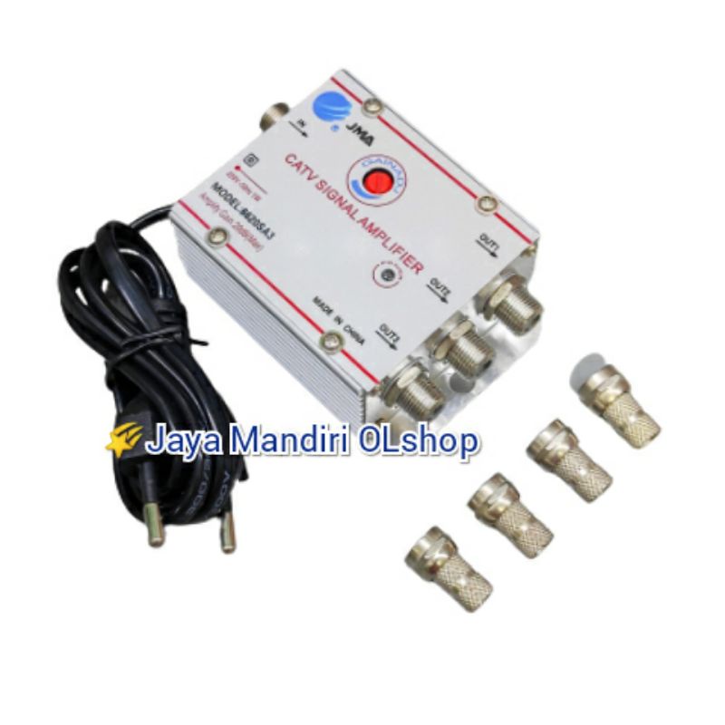 Booster CATV - Splitter 3 Way - CATV Signal Amplifier 3 Channel