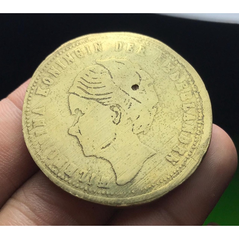 Koin Kuno 2 setengah G Wilhelmina 1817