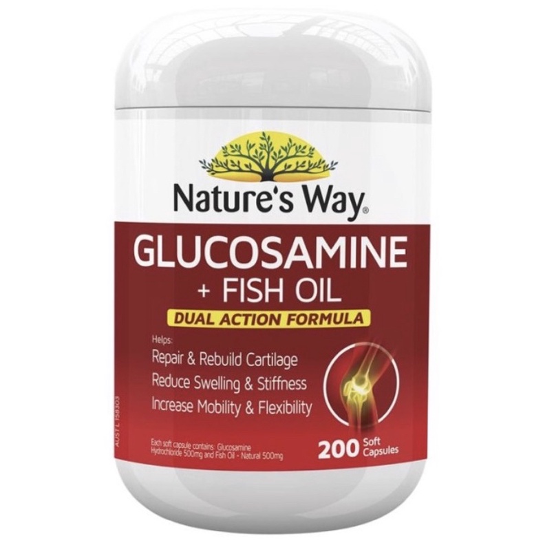 Nature’s Way Glucosamine + Fish Oil 200 capsules