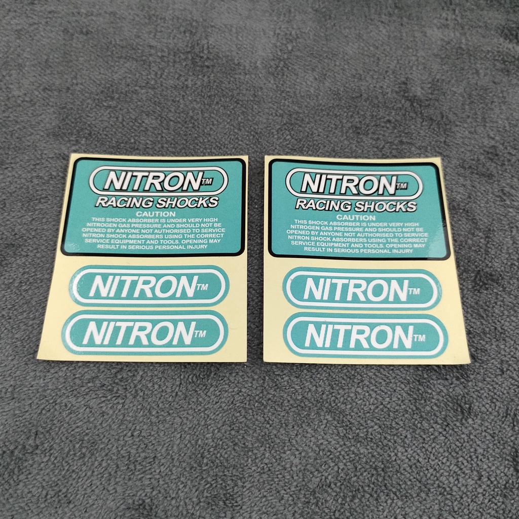 STICKER NITRON SHOCK stiker sok tabung