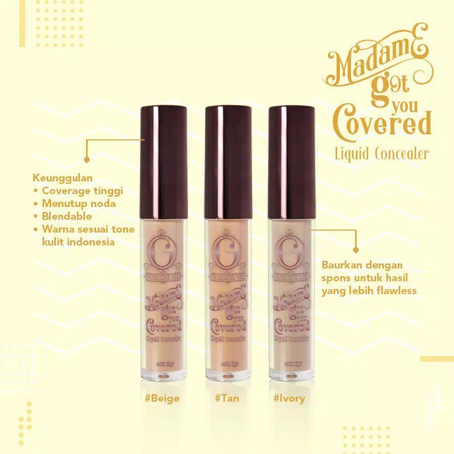 Madame Gie Got You Covered Liquid Concealer - Makeup Concealer Liquid Original BPOM