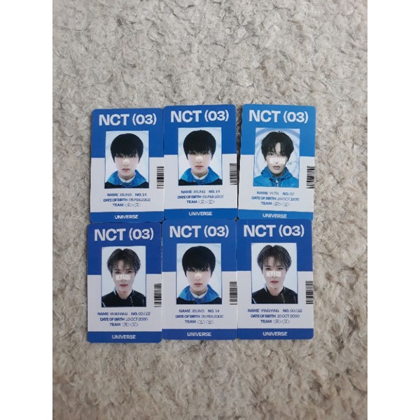 photocard murah id card universe haechan jisung yuta yangyang