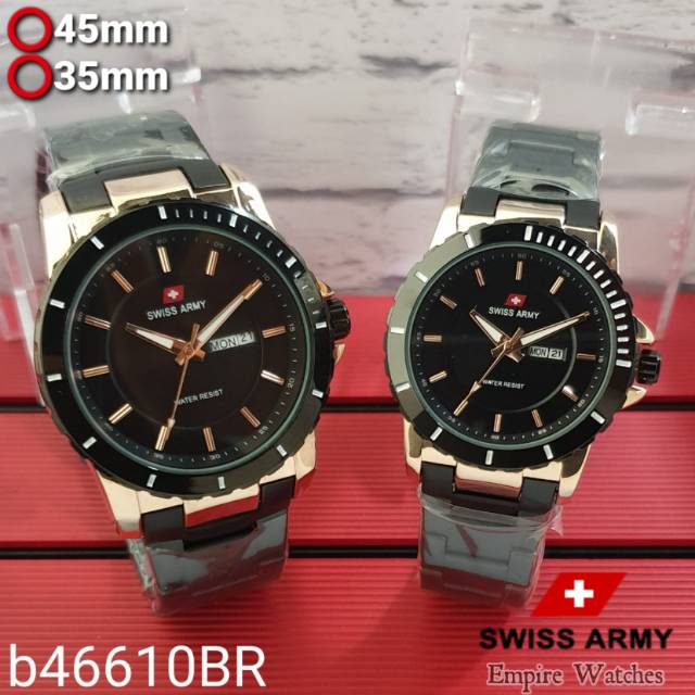 Jam Tangan Swiss SA6610M Couple Tanggal dan Hari Aktif