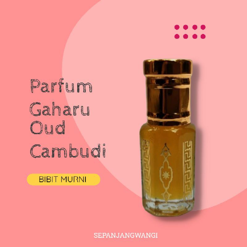 Parfum Non Alkohol Oud Cambodia Gaharu Bibit Murni