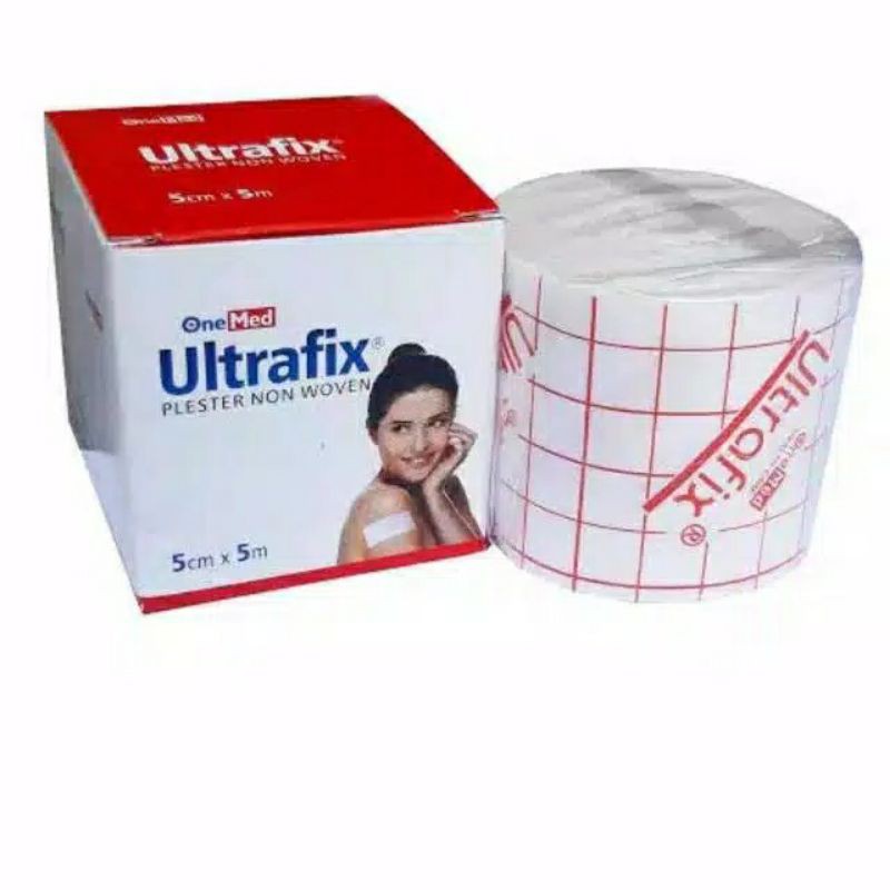 Ultrafix Onemed Plester penutup luka non woven 5cmx5m, 10cmx5m, 15cmx5m