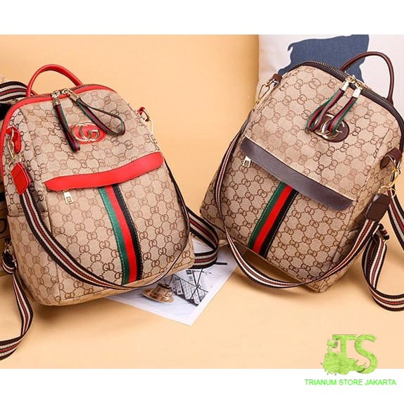 Tas Ransel Backpack Fashion Wanita Tas Batam - Tas Ransel Wanita Backpack Bahan Kanvas Canvas Import