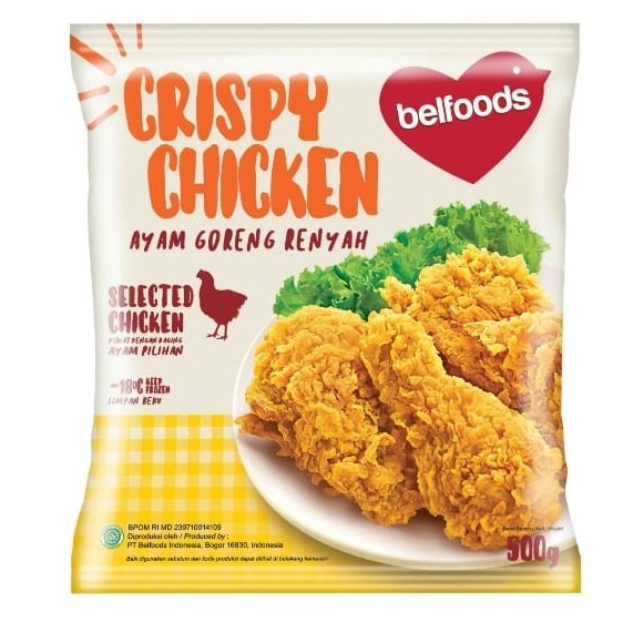 

BELFOODS AYAM GORENG RENYAH 500gr / BELFOODS CRISPY CHICKEN