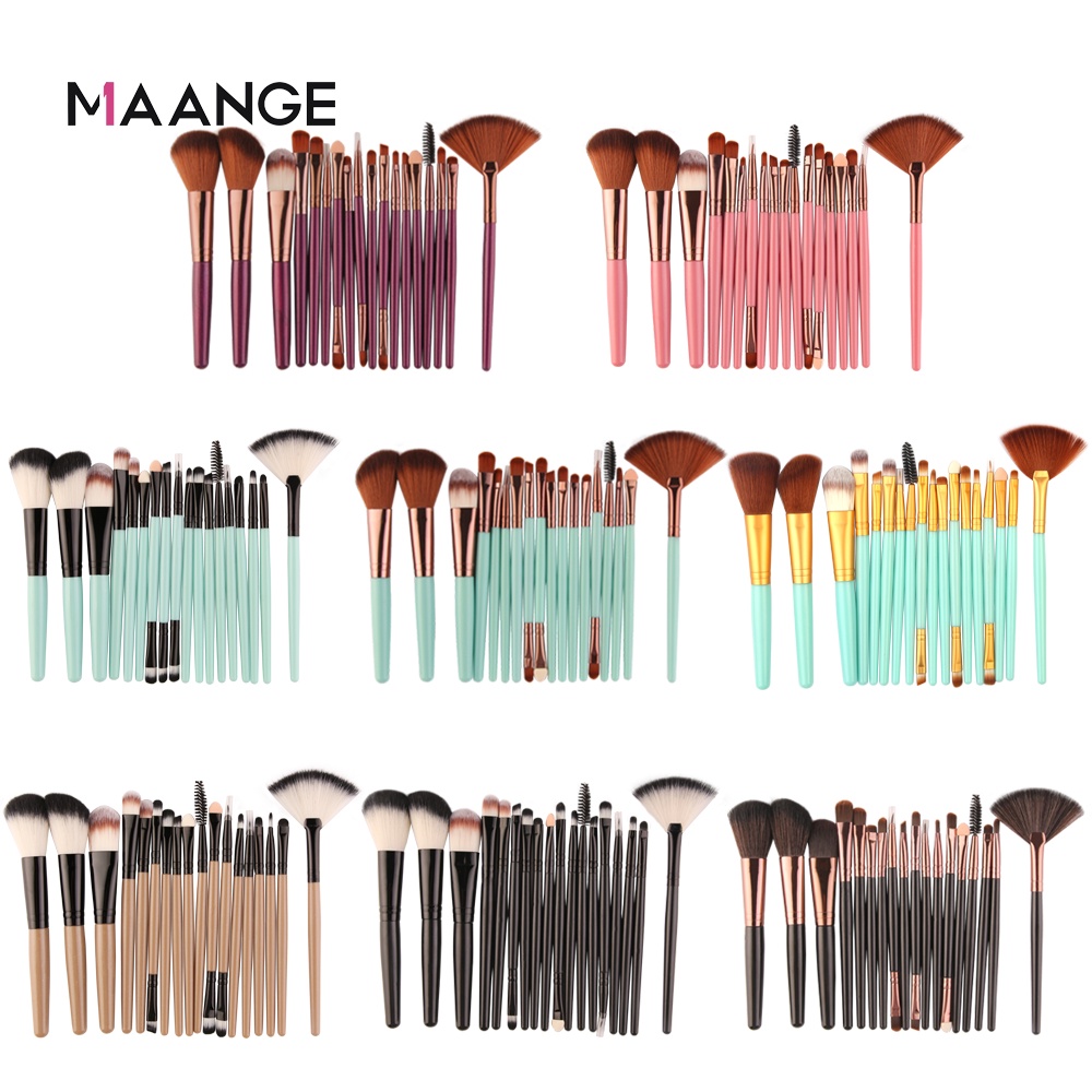 MAANGE 18Pcs Make Up Brush For Eyeshadow Eyebrow Blush 100% Brand New &amp; High Quality MAG5445