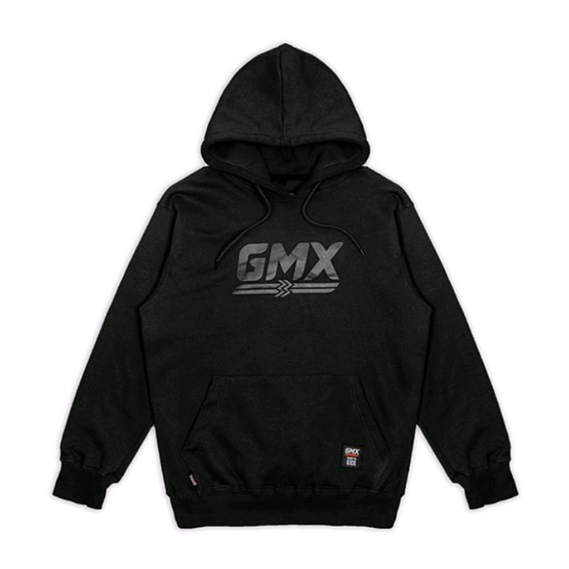 Jaket Hoodie Geoff Max Original | Black On Black II Ori - XL