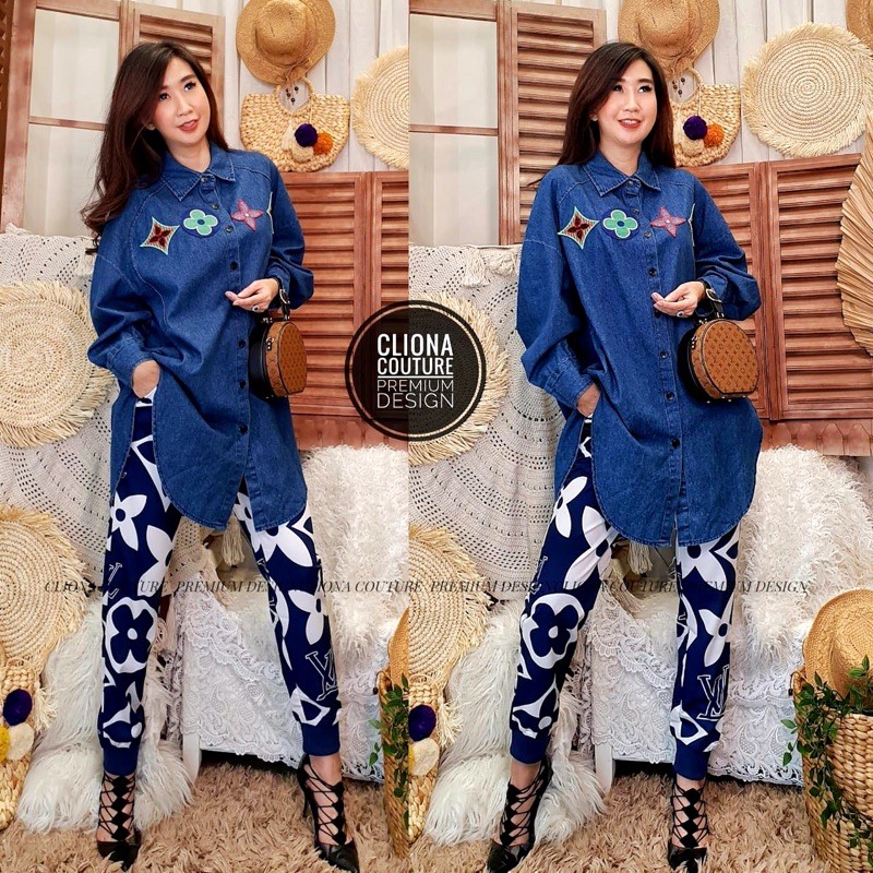 

one set LV 2 motif premium quality birdir tag label