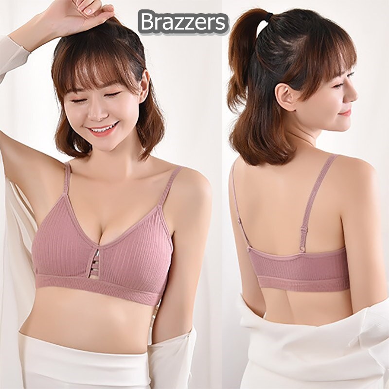 Sport Bra Bh Olahraga Wanita Ukuran 32 34 Remaja Sexy Tanpa Kawat Busa Tipis Tali Silang Belakang