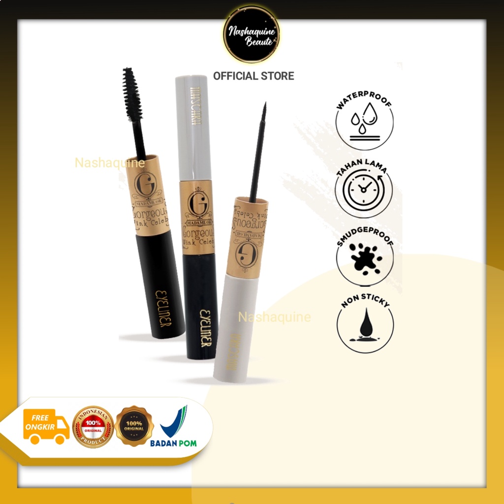 MADAME GIE Gorgeous Wink Celeb Mascara + Eyeliner