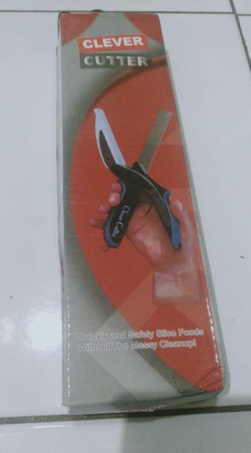 Pisau Gunting Talenan Multifungsi Food Chopper Alat Pemotong Unik Clever Cutter As Seen On Tv  M438
