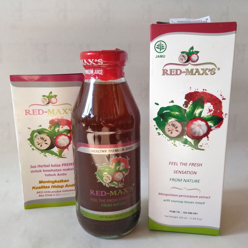 

Red Max's Red Max Red Maxs Jus Herbal Kulit Manggis Daun Sirsak