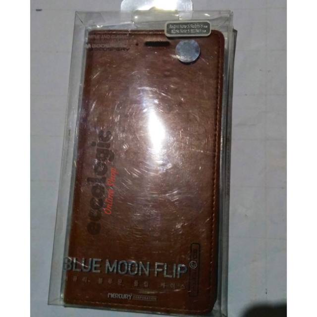 Leather Flip Case Sarung Handphone Xiaomi Redmi 5 Plus Seken (Like New)