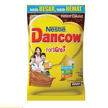 

NESTLE DANCOW Fortigro Susu Bubuk Cokelat Usia Sekolah Pouch 1kg