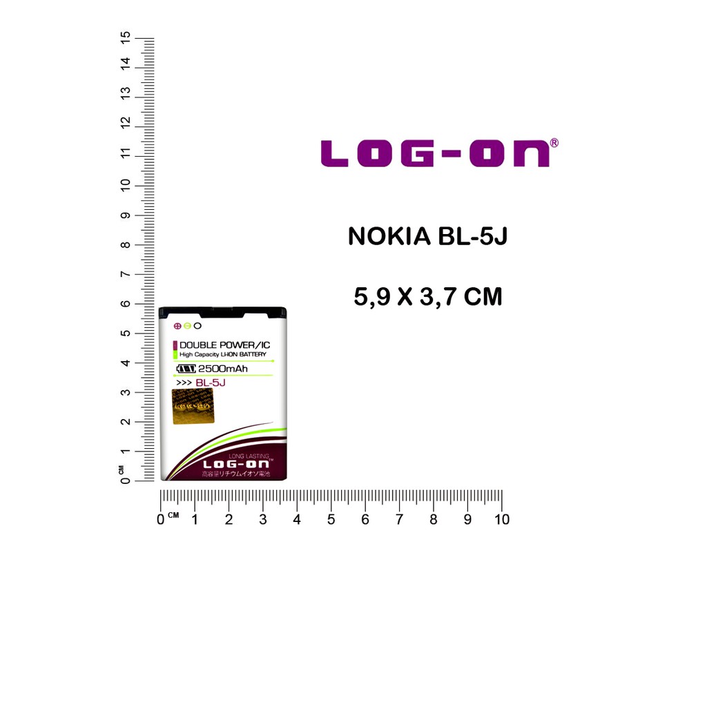 BATERAI NOKIA BL-5J - 5800 5230 5228 N900 5235 X6 LOG ON DOUBLE POWER