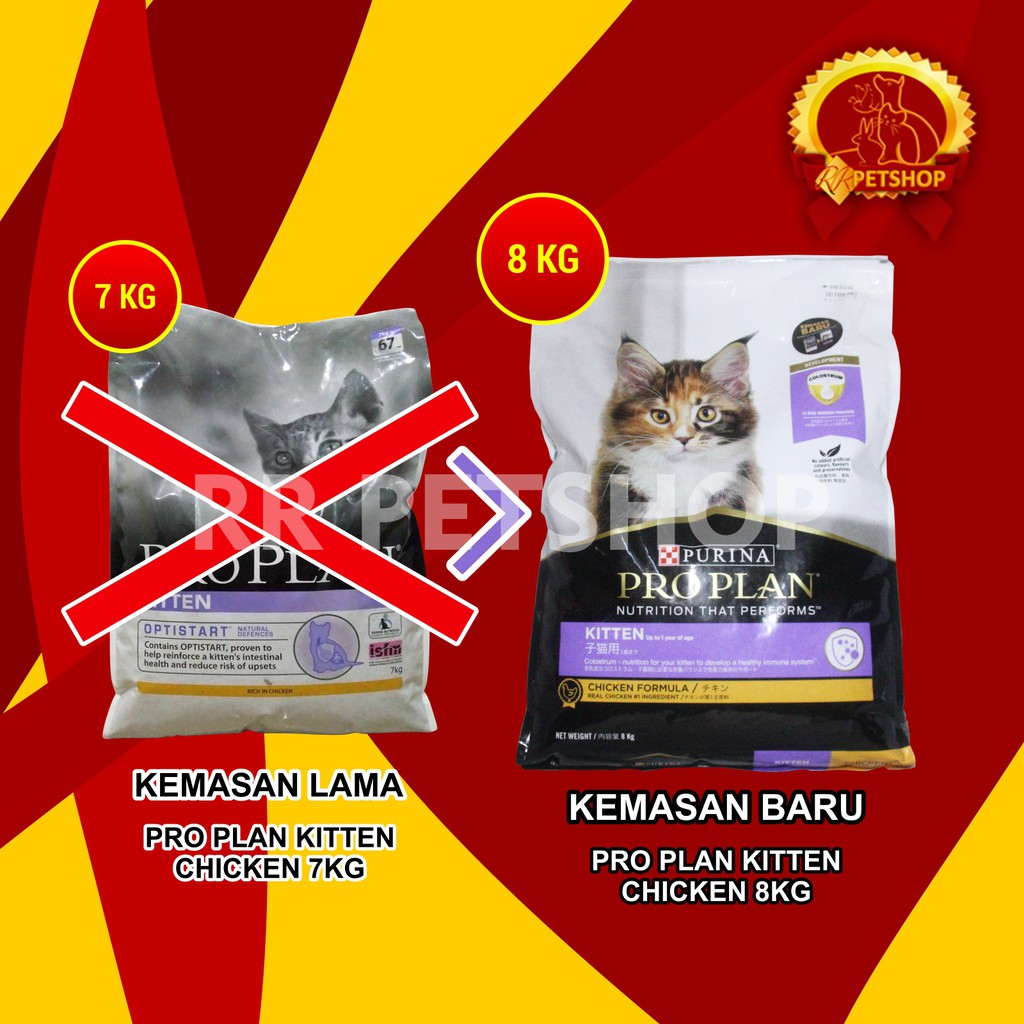 [GOSEND] Cat Food / Makanan Kucing Pro Plan Kitten Chicken Optistart 7 Kg 7kg Proplan Anak Kucing