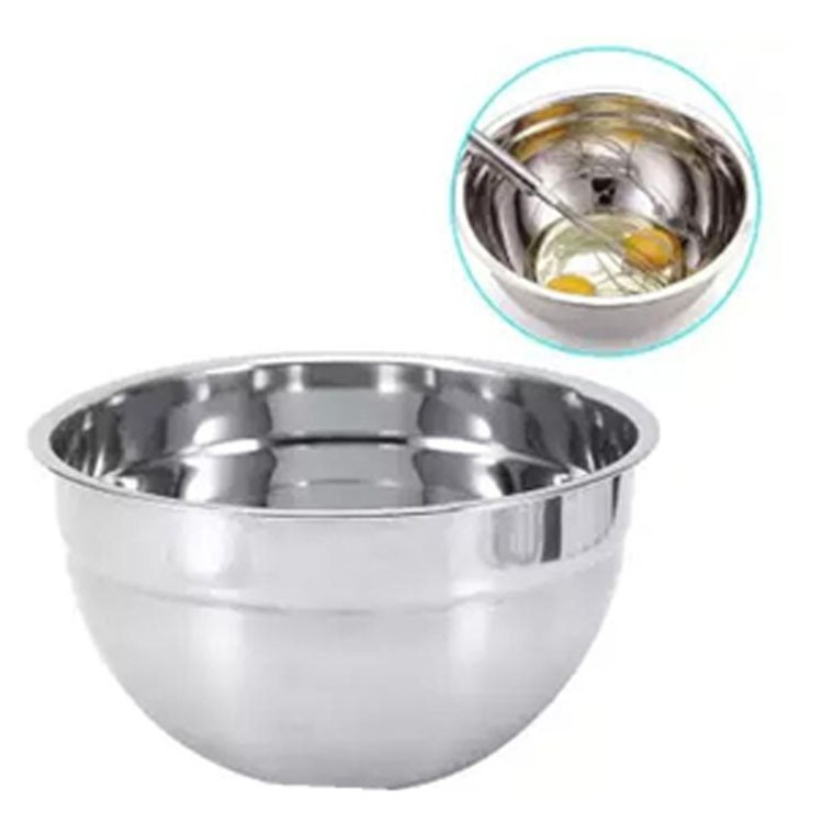 Fujinex Mixing Bowl Stainless 26 cm Baskom Stainless Mangkok Mangkuk