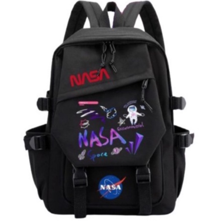 samasuka.shop - Tas sekolah anak laki-laki Sd / karakter NASA / Ransel anak Laki2 Tk / Tas anak Laki Laki Hitam / Astronot